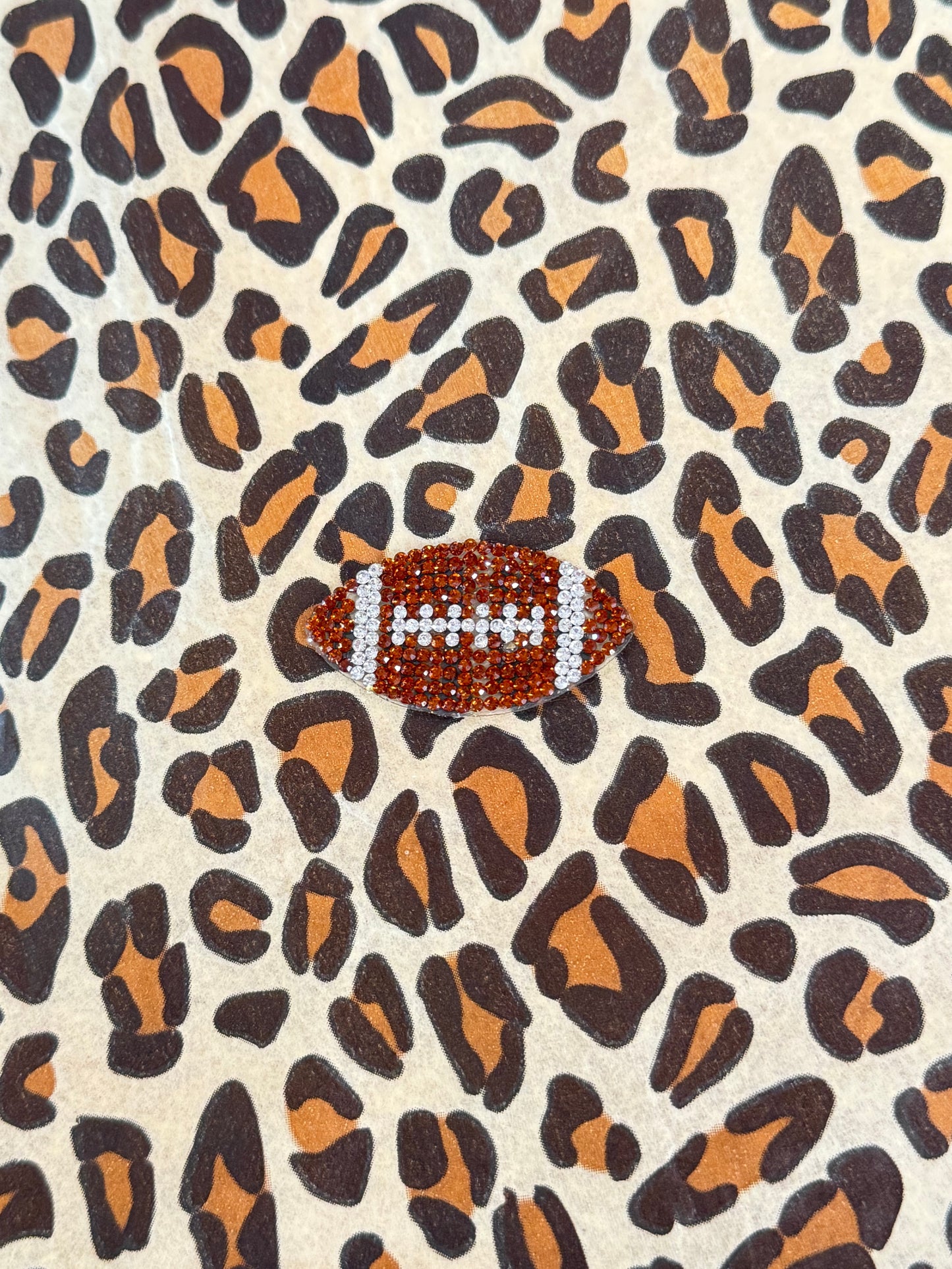 Sparkly Stone Sports Patch | Football