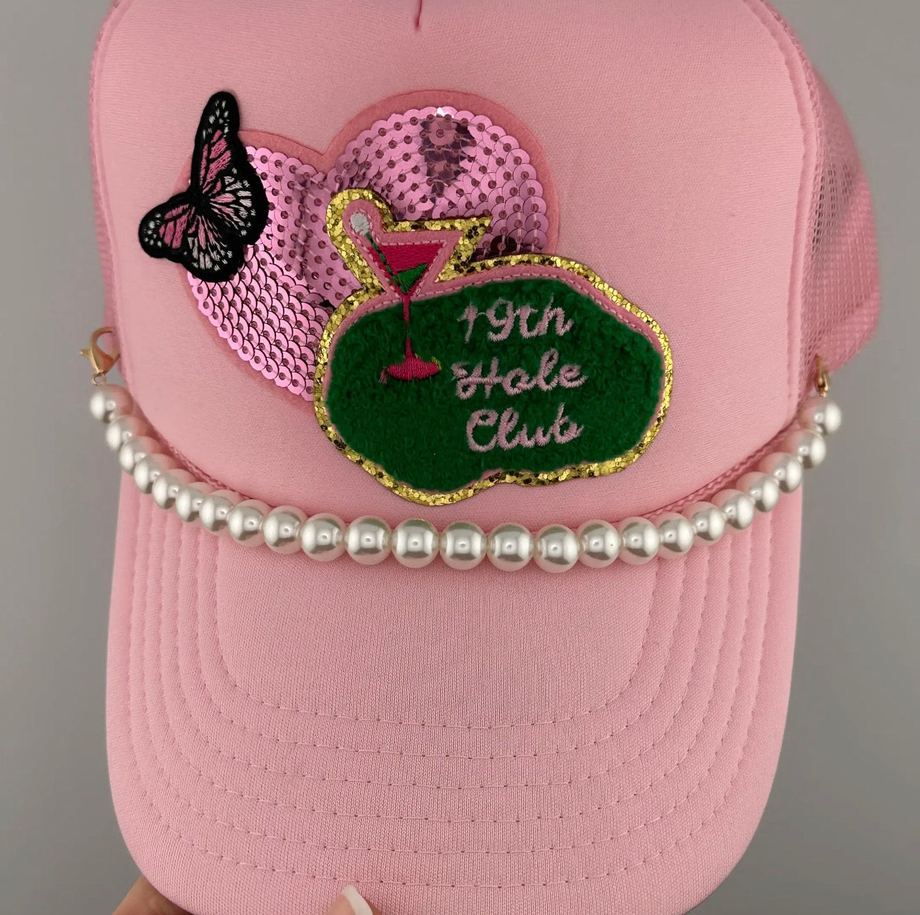 Timeless Pearl Hat Chain