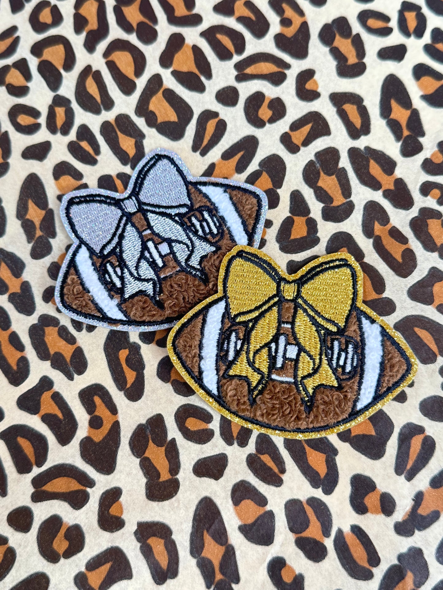 Football Bow Patch