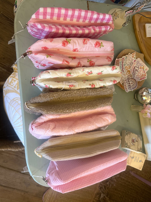 Quilted Makeup/Pen Bag