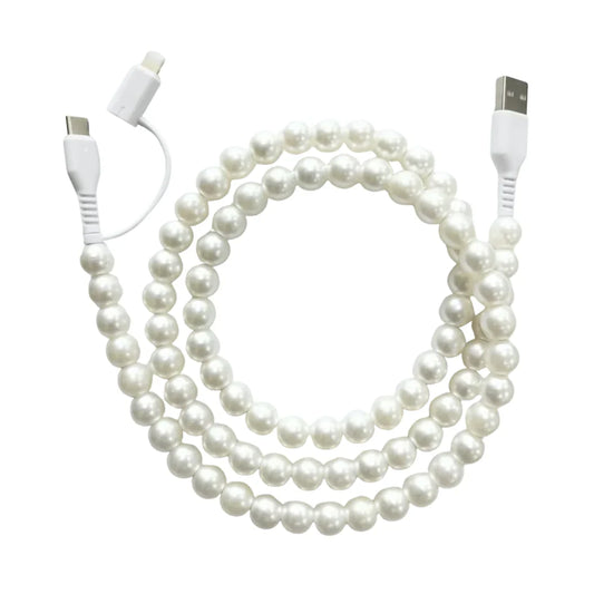 Alexa's Pearl Beaded Charger