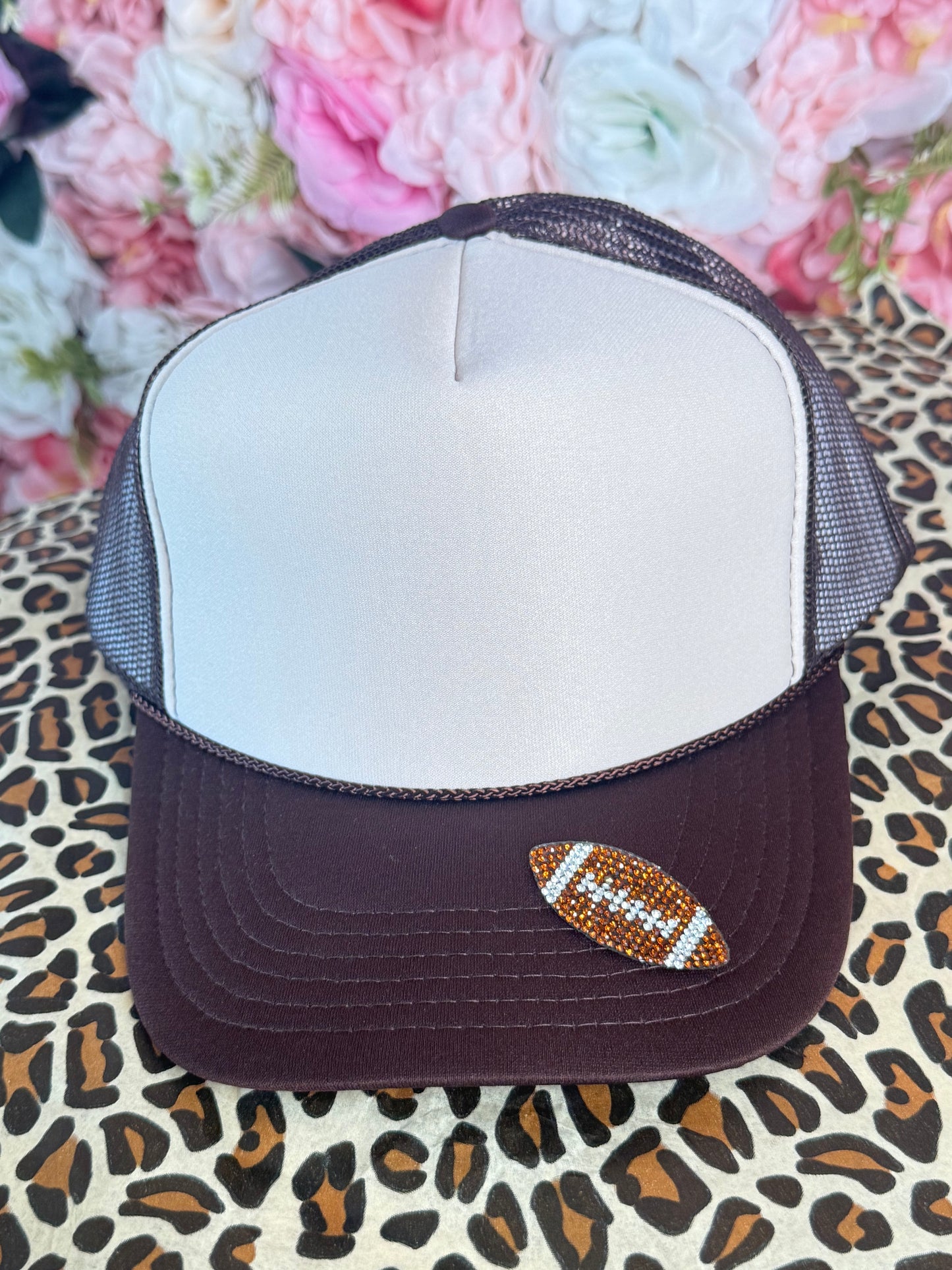 Sparkly Stone Sports Patch | Football