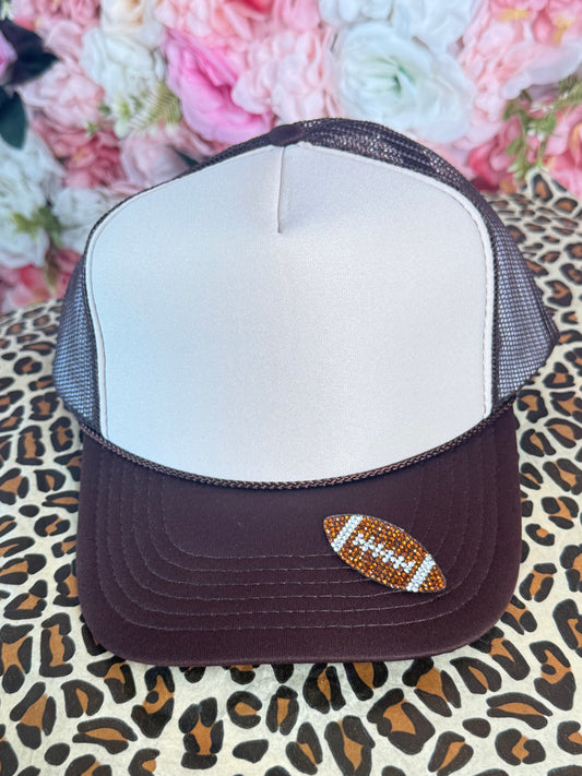 Sparkly Stone Sports Patch | Football