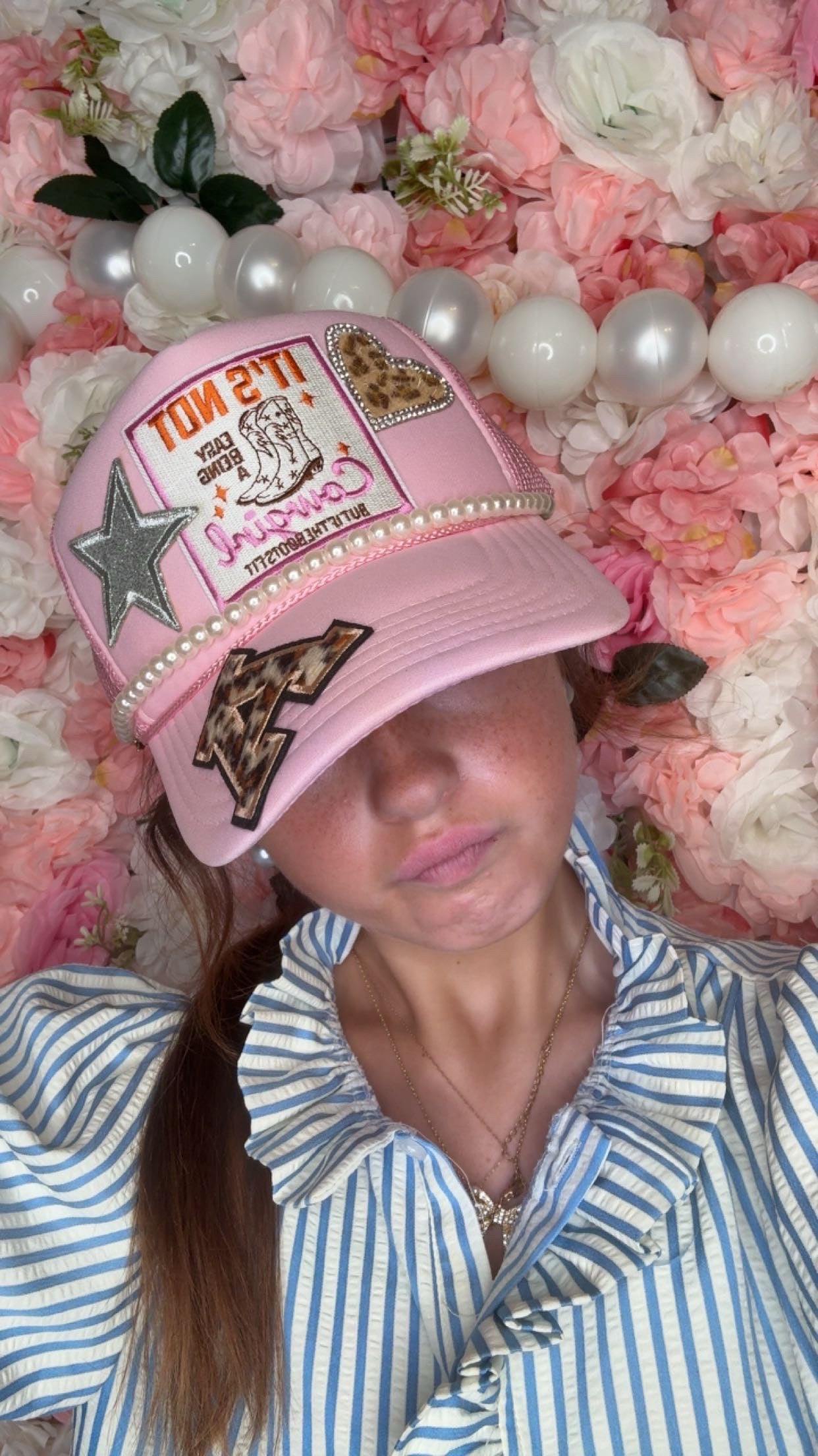 Pearls & Prairie Trucker Hat