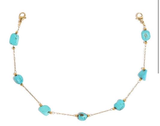Turquoise Trails Hat Chain