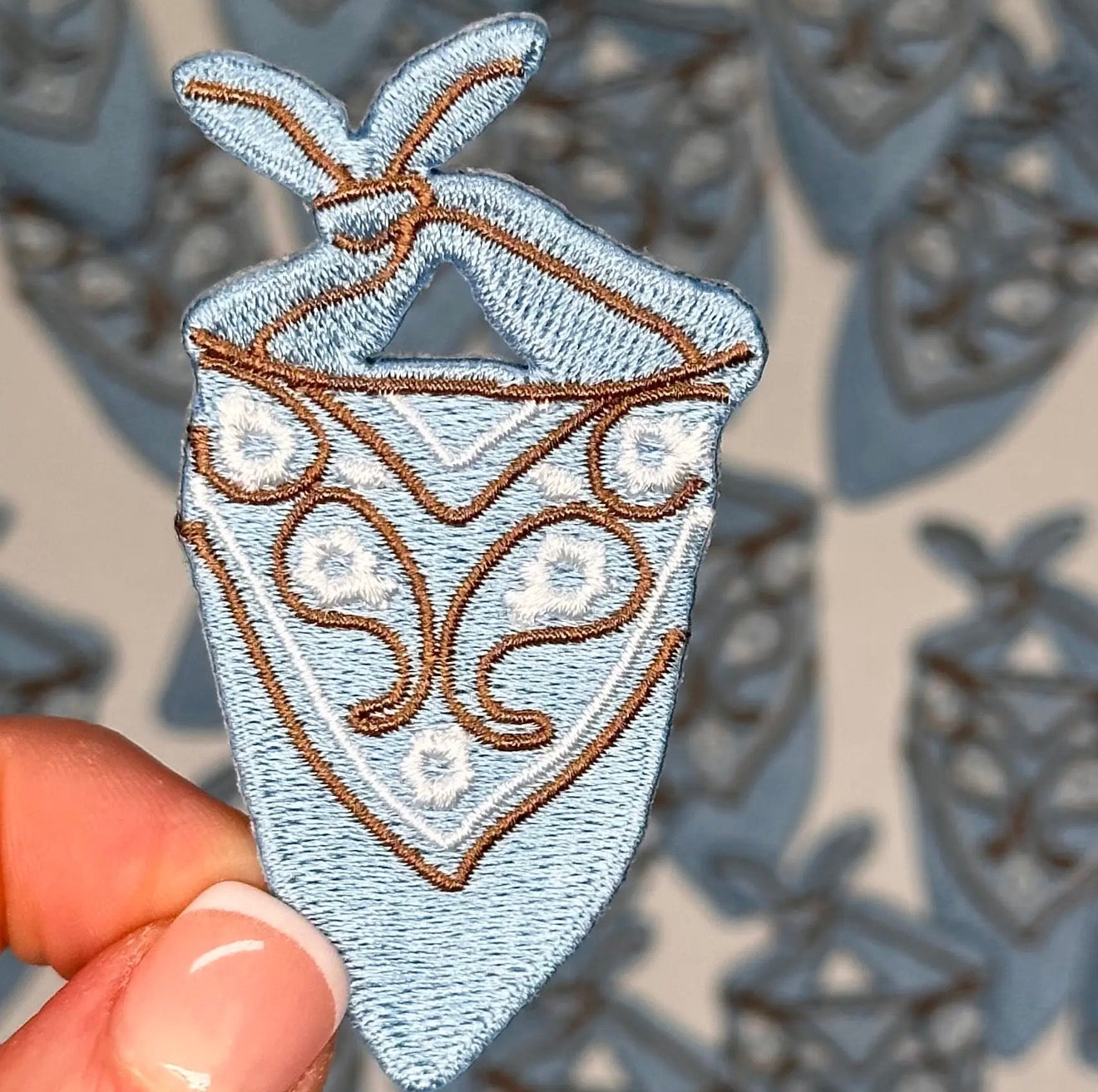 Bandana Light Blue Patch