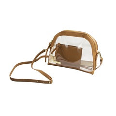 HALF MOON CLEAR CROSSBODY STADIUM BAG
