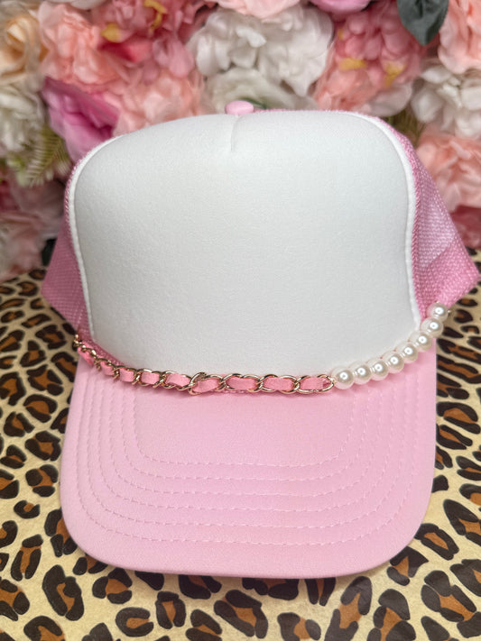 Pearls & Petals Hat Chain