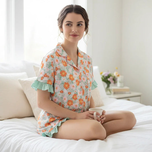The Slumber Party Set – Sage Floral