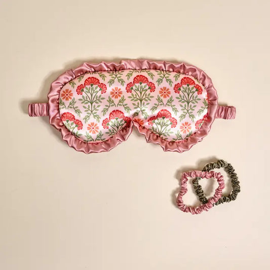 The Slumber Party Mask–Dusty Rose Floral